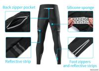 WOSAWE Pantalones de Ciclismo para Hombres Secado Rápido, Elástico, Transpirable, Cojín de Silicona, Listo para Uso al Aire Libre y en Carretera - details 12