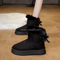 Nuevo Botas cortas de invierno de felpa de gamuza de imitación para mujer, zapatos de marca con diseño de zapatos, alta calidad, nieve, precio bajo, 2025 - details 4