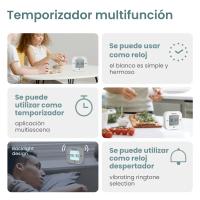 Temporizador Digital de Cuenta Regresiva para cocina, cronómetro ajustable de 1/3/5 minutos, fácil de cocinar, estudio - details 1