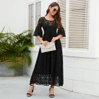 2025 Primavera Nuevo vestido largo de encaje grande para mujer, moderno y esencial para desplazarse - details 2