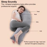 Almohada de maternidad minimalista en forma de J, desmontable, suave para la piel, almohada para dormir - details 4