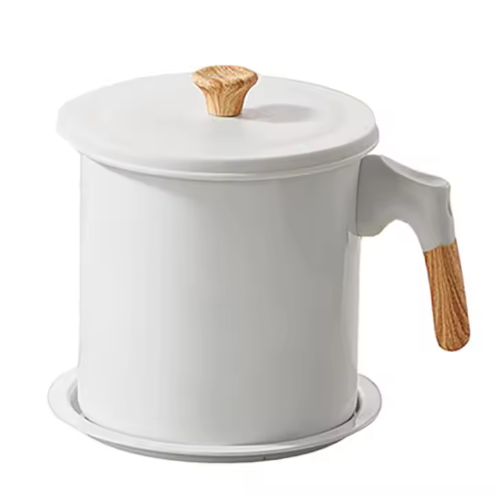 Olla de filtro de aceite de gran capacidadcontenedor de almacenamientocoladorbandejafiltro de aceitehogarnuevo1.4L - 1
