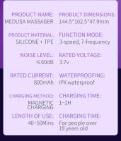 Vibrador para adultos, juguetes sexuales para mujeres, 4 en 1, vibradores con empuje de lengua, consolador rosa, juguetes sexuales con 10 modos de lamiendo del clítoris y 10 modos de vibración, estimulador de clítoris del punto G, herramientas de placer - details 17