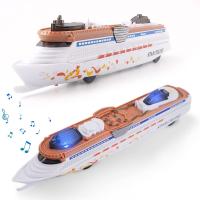 Colección creativa de regalo de cumpleaños con luz y sonido, modelo de crucero, juguete para decoración del hogar, barco de revestimiento oceánico - details 0