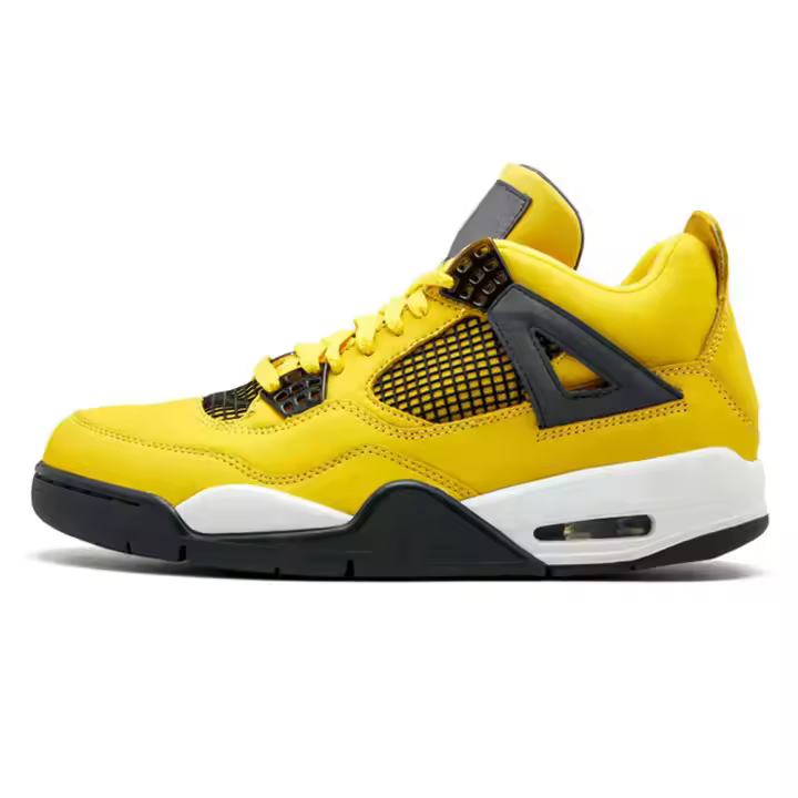 Baloncesto blanco transpirable plano zapatillas de deporte informales 4s mujeres zapatos para correr al aire libre diseñador hombres zapatos deportivos - 1