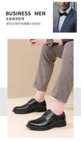 Zapatos de cuero traje de cuero de los hombres zapatos de boda de alta gama de negocios vestido de piel de vaca de primera capa zapatos de los hombres de estilo británico versátil primavera nuevos modelos - details 2