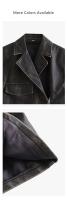 Moda Retro de Cuero para Mujer Primavera/Verano Top de Tanque Lavado, Pantalones Cortos, Top Casual - details 4