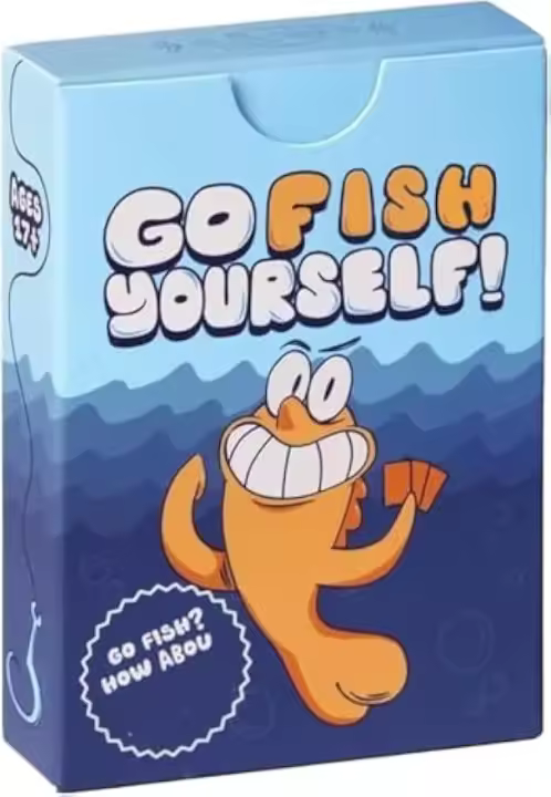 Juego de cartas Go Fish para 2+ jugadores, adultos, regalo de broma para amigos, juegos de cartas hilarantes, diversión interactiva clásica familiar (1 unidad) - 1