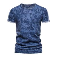 Novedad de verano, camiseta estampada, camisa de fondo para hombre con cuello redondo a la moda, top informal para hombre - details 4