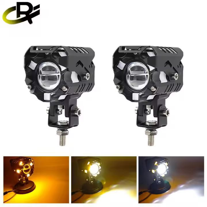Faros LED para motocicleta de 80W, para brillo doble de vehículos eléctricos - 1