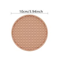 Posavasos antideslizante de protección de mesa de silicona para bebidas, resistente al calor, 3/6 piezas - details 7