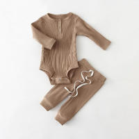 Conjunto de ropa para bebé, mono y pantalones para recién nacido, 2 piezas, Primavera - details 3