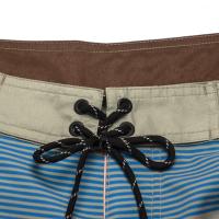 Traje de baño a rayas para hombre, de alta elasticidad, secado rápido, impermeable, tipo bermuda. - details 3