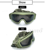 Gafas Tácticas de Paintball MJMOTO Lentes Reforzadas de Fibra de Policarbonato - details 6