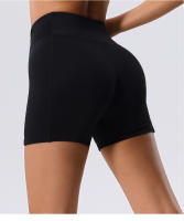 Pantalones Cortos De Deporte Para Mujer, Pantalones De Yoga De Cintura Alta Con 2 Bolsillos Laterales, Mallas Cortas De M - details 17