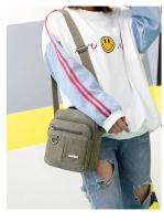 Bolso de hombro de lona para hombre, bandolera de lona de estilo coreano, para viajes de ocio al aire libre, bolso de hombro portátil - details 22