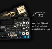 387 Uds DIY Boutique modelo mecánico de Metal juguete eléctrico pista de vapor pequeño tren conjunto de regalo para niños Kit de montaje - details 7