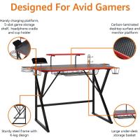 Gaming con para los, los auriculares y los altavoces, rojo, 130 x 60 x 90 cm - details 5
