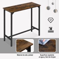 Conjunto de Mesa de Bar y 2 Sillas Estructura de Metal Tamaño 100x40x100 cm - details 46