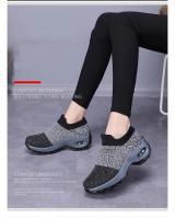 Zapatillas de Malla Transpirable para Mujer Zapatos de Plataforma Negros para Gimnasio - details 1