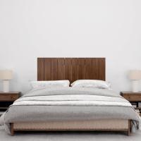 Cabecero de Madera reciclada DM Estilo Palet Vertical Cama Palets Herrajes incluidos (150cm, Madera Natural) - details 17
