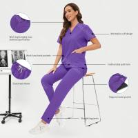 Ropa quirúrgica para Hospital, uniforme médico, conjunto exfoliante para mujer, accesorios para médico y enfermera, conjunto exfoliante para clínica Dental, ropa de trabajo para salón de belleza - details 12