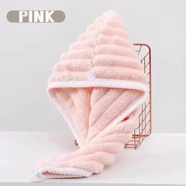 Pañuelo de Secado de Cabello de Secado Rápido Grueso y Súper Absorbente para Mujeres - 1