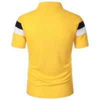 Pecho de manga para hombre con tres rayas a juego a la moda y manga corta con solapa para hombre - details 2