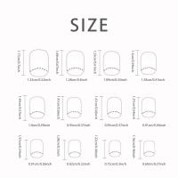 Uñas Postizas De Resina Con Gradient Minimalista Y Brillo 24 PCS + 1 Pegamento + 1 Linterna Para Uñas Accesorios De Belleza Para Mujeres - details 1