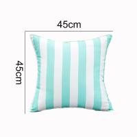 Funda de cojín impermeable colorida para exteriores, funda de almohada duradera a rayas, funda de almohada moderna para jardín - details 0