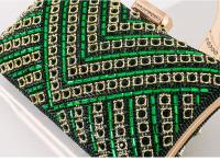 Bolso de noche,vintage,banquete,bolso de mano,clase alta,diamantes incrustados,bolso de señora. Pequeño bolso cuadrado, partido diario - details 7