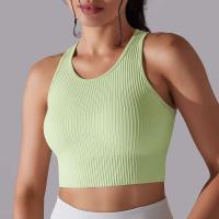 Hamidou-Sujetador deportivo para mujer, ropa interior de gimnasio, hilo Sexy, informal, a rayas, sin costuras, Top ajustado para gimnasio - details 36