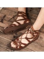 Zapatos de cuero de los hombres de estilo romano, zapatillas casuales, suaves y cómodas, sandalias de playa al aire libre, verano Nuevo - details 14