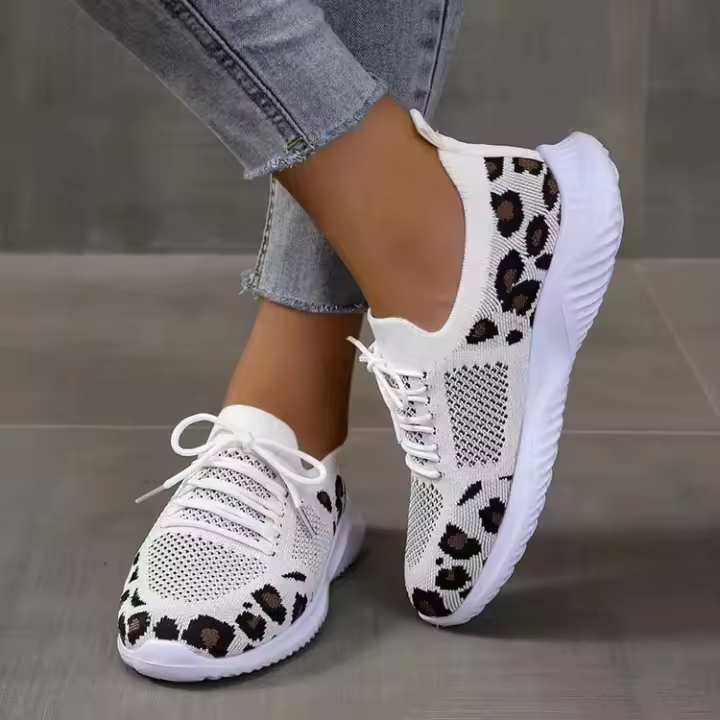 Zapatos casuales con cordones para mujer, zapatos deportivos para correr al aire libre, zapatillas femeninas - 1