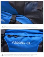 Mochila de Sendero Impermeable Ligera de 40L Mochila de Montaña Plegable para Hombres y Mujeres - details 13
