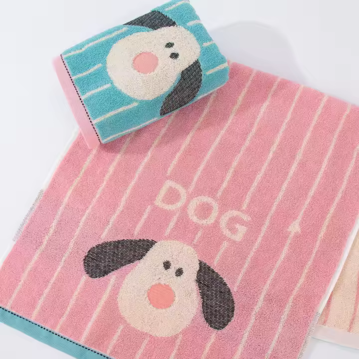 Towel woven stripe thickened absorbent soft adult face towel household cotton towel - 1