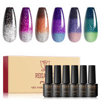 ROSALIND-Kit de esmalte de Gel para uñas, semipermanente UV Led, serie rosa, 7ml - details 9