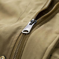 Chaqueta de Invierno Gruesa Abrigo con Capucha de Vellón con Cuello de Piel para Hombres - details 13