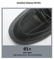 Nuevos zapatos de seguridad para el trabajo transpirables, plantillas de Eva cómodas y versátiles a la moda, zapatos superiores de goma para hombres, zapatillas de deporte para hombres, resistentes al desgaste - details 7