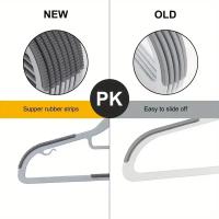 Colgador de ropa antideslizante para el hogar, percha de plástico antideslizante, antimarcas, estante de secado de ropa - details 9