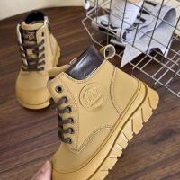 Botas cortas de moda para niños y niñas, zapatos de cuero versátiles antideslizantes de fondo grueso suave, estilo coreano, novedad de otoño, 2024 - details 6