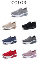 Zapatos ortopédicos antideslizantes con plataforma para mujer, zapatillas cómodas con cojín de aire, transpirables, para caminar - details 4