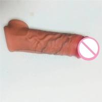 Empaque privado Sexy Sex Shop Funda de extensión realista Condones de silicona reutilizables para retrasar el agrandamiento para hombres Potenciador de consolador Juguetes eróticos - details 6