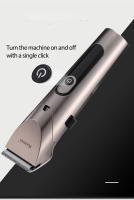 Kemei-cortadora de pelo eléctrica profesional para bebé, máquina de corte de pelo lavable con pantalla LED, bajo nivel de ruido, recargable - details 4
