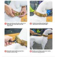 perro, Collar táctico nailon mascotas, correa táctica adiestramiento perros militares de tamaño grande y mediano para exteriores - details 10