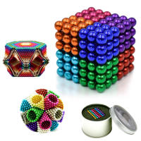 Bolas magnéticas 3D de escritorio para aliviar el estrés, juguetes educativos de aprendizaje, cubo mágico, 222 piezas, Original - details 1