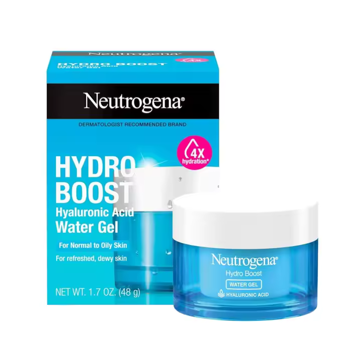 Gel de agua Neutrogena Hydro Boost con fragancia exclusiva, crema hidratante facial con ácido hialurónico, normal a graso, proporciona hidratación - 1