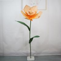 Flores de narciso de papel coloridas a gran escala, flores de papel arrugado de 50 cm, arreglo para eventos de boda, fondo de boda, flores simuladas en 3D - details 13
