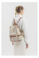Mochilas de gran capacidad, bolsos de viaje para mujer, mochilas de colores a la moda, mochilas antirrobo funcionales impermeables, diseño Vertical de tendencia informal - details 15