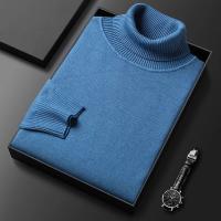 Suéter de cachemira para hombre, jersey de lana de cuello alto, suave y cálido, suéter de punto, Otoño e Invierno - details 2